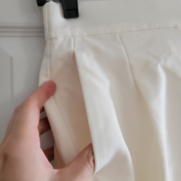 Ann Taylor Easy Ankle High Rise Pull On Pant, White, Women's Size XXS - Picture 8 of 11